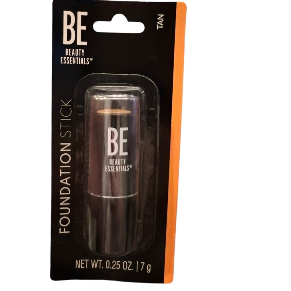 BE Beauty Essentials Foundation‎ Stick TAN NEW Buildable Coverage Swipe & Set
